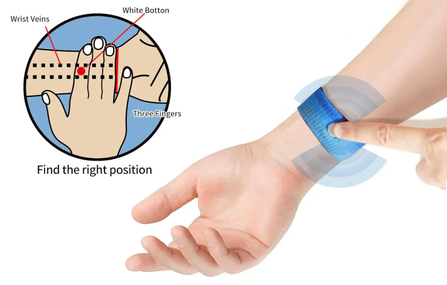 Sugar Control Wristband | Buy 1 get 1 Free (2 Pcs)| (Black Color) 40%OFF